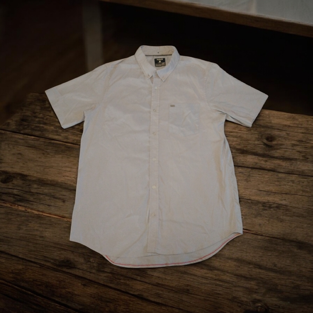 Men's Hurley  Short Sleeve Button Up Shirt  Size Large